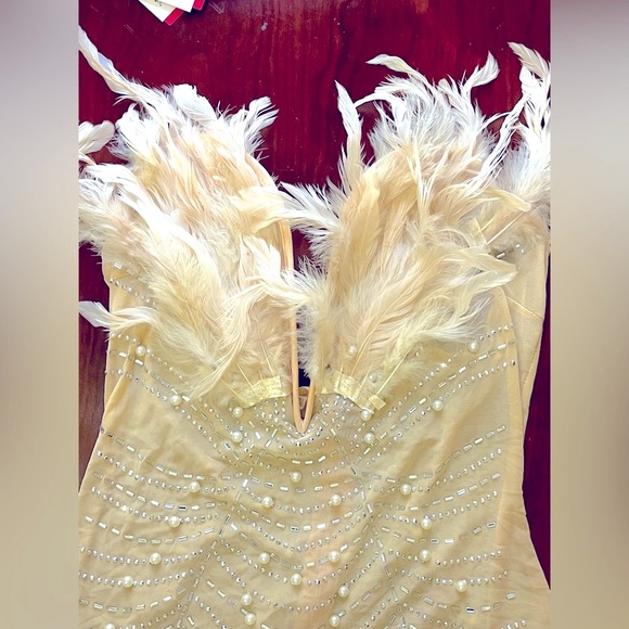 NWOT Rhinestone Mini Dress Mesh See Through Zip Up Sleeveless Backless Dress - Picture 7 of 14